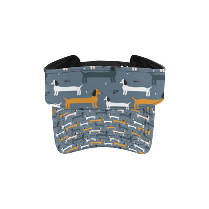 Dachshund Pattern Print Design 012 Unisex Sun Visor