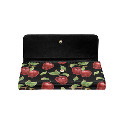 Apple Pattern Print Design AP011 Women's Trifold Wallet