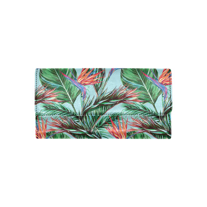 Bird Of Paradise Pattern Print Design BOP01 Women's Trifold Wallet