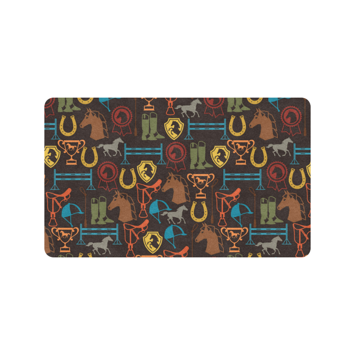 Equestrian Equipment Horse Colorful Rubber Doormat
