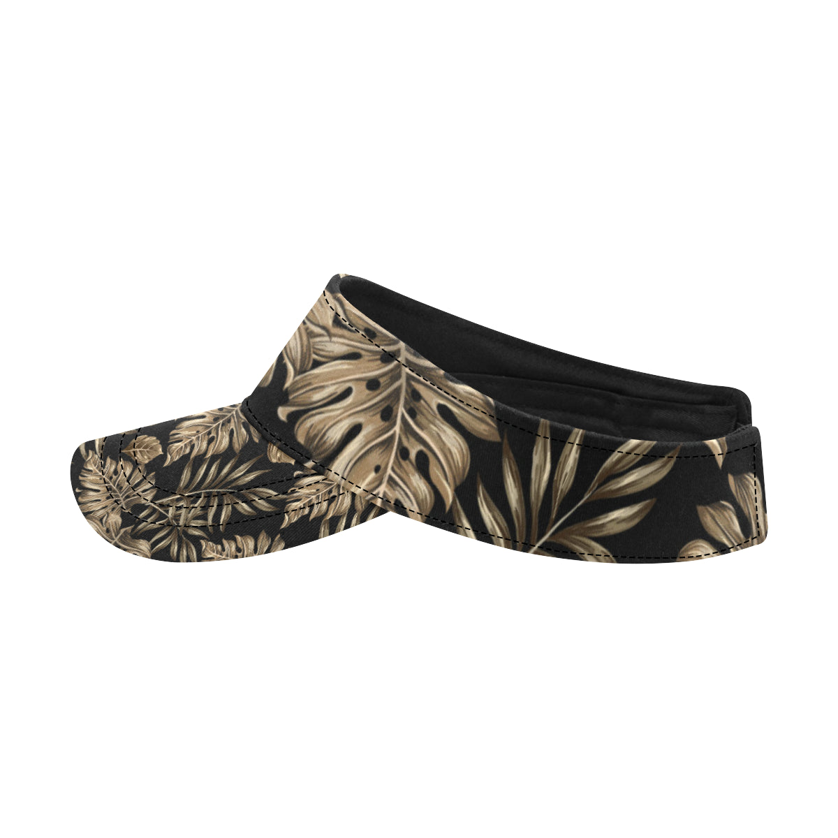 Brown Tropical Palm Leaves Unisex Sun Visor