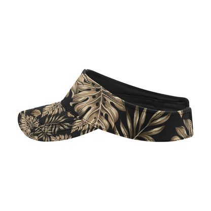 Brown Tropical Palm Leaves Unisex Sun Visor