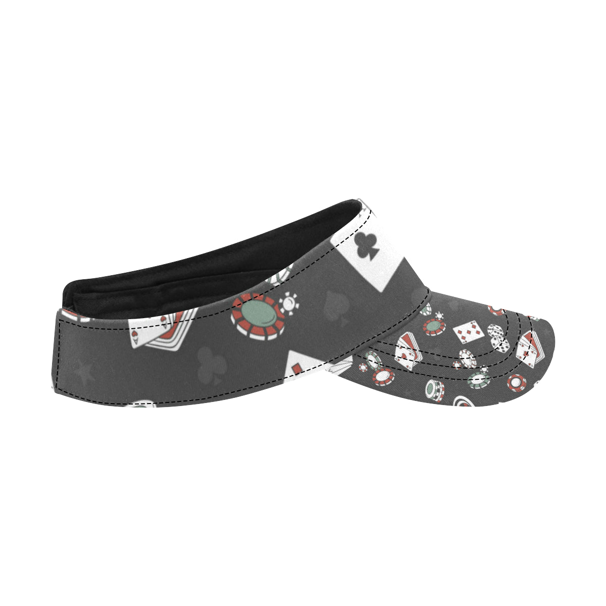 Casino Pattern Print Design 02 Unisex Sun Visor