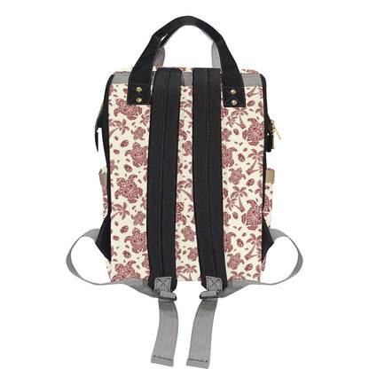Polynesian Tattoo Turtle Themed Diaper Bag Backpack