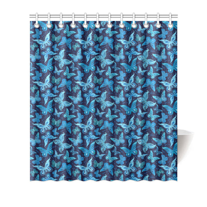 Butterfly Pattern Print Design 03 Shower Curtain