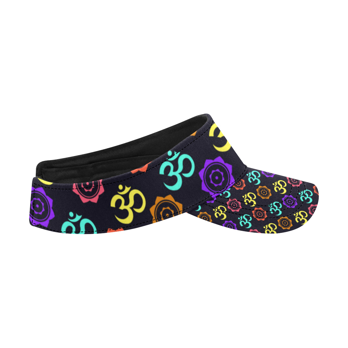 Chakra OM Print Pattern Unisex Sun Visor