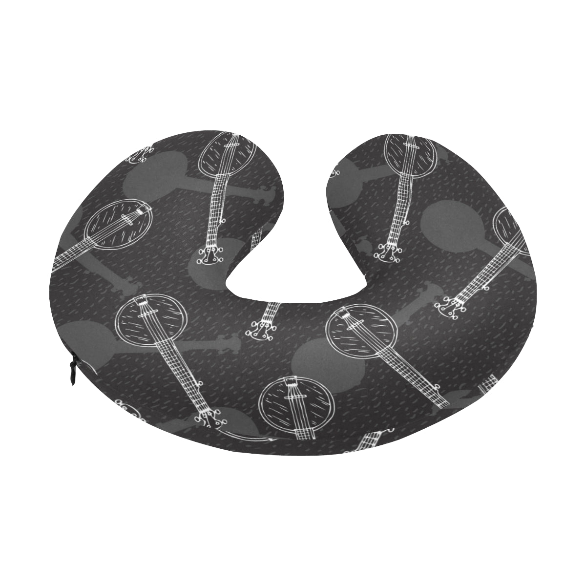 Banjo Pattern Print Design 03 U-Shaped Travel Neck Pillow