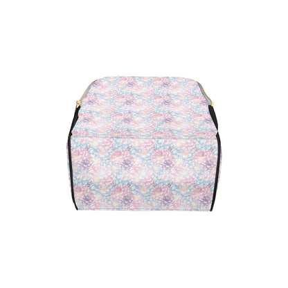 Dahlia Pattern Print Design 01 Diaper Bag Backpack