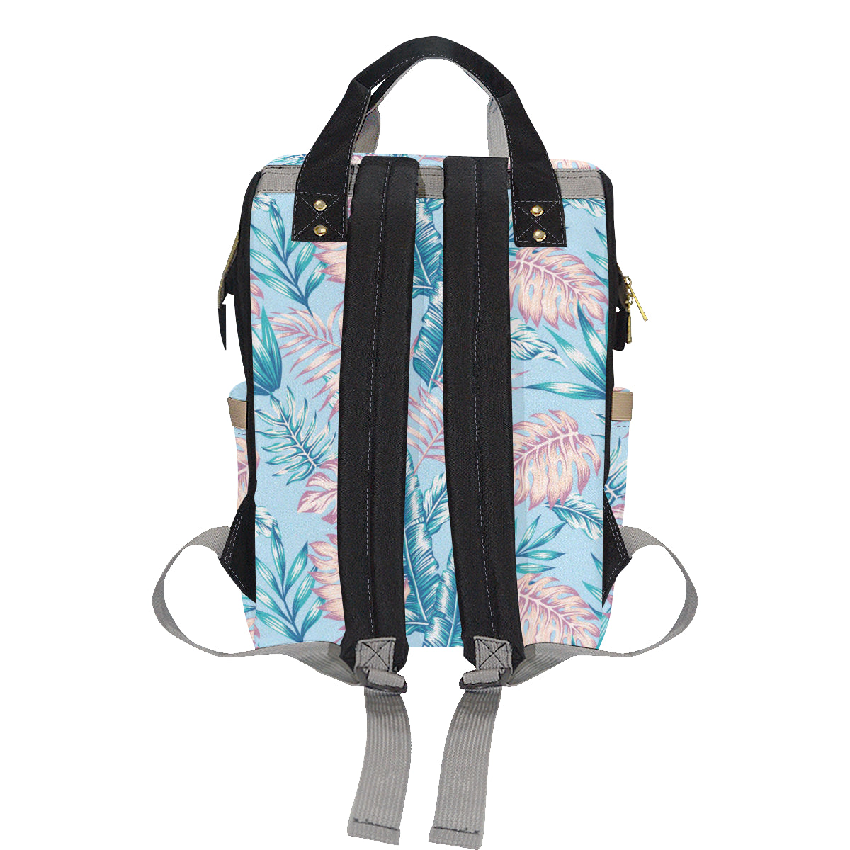Tropical Flower Pattern Print Design TF01 Diaper Bag Backpack