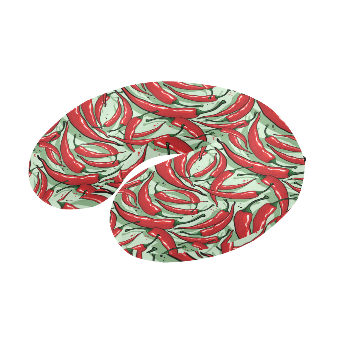 Chilli Pepper Pattern Print Design 04 U-Shaped Travel Neck Pillow