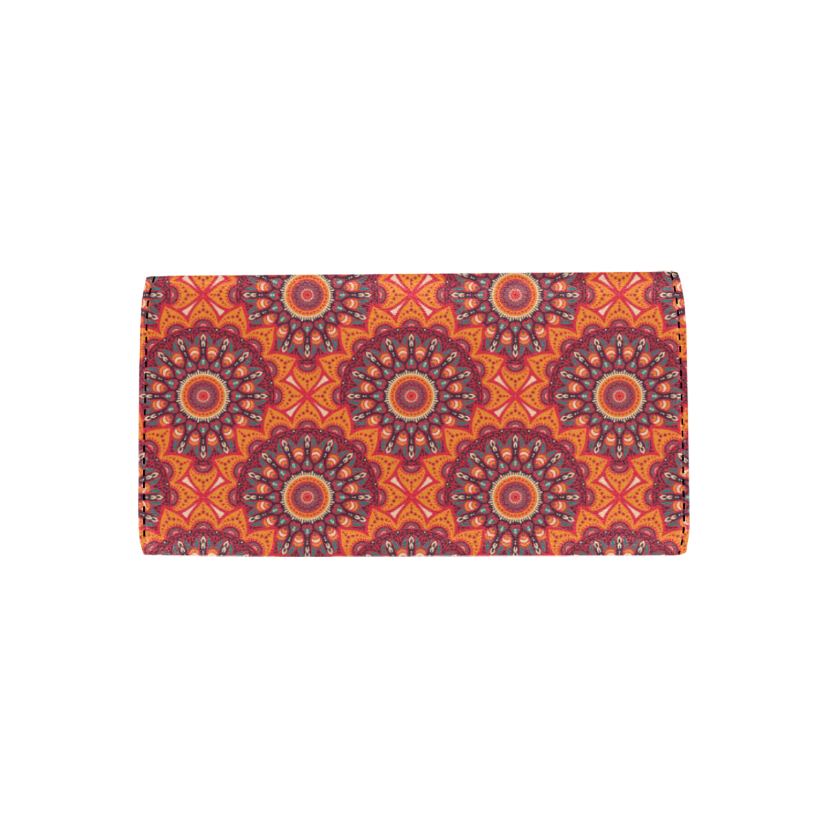 Bohemian Pattern Print Design 04 Women's Trifold Wallet