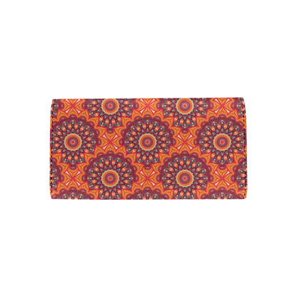 Bohemian Pattern Print Design 04 Women's Trifold Wallet