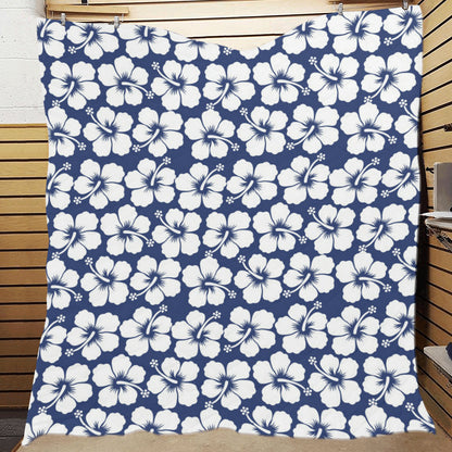 Hibiscus Pattern Print Design HB013 Premium Quilt