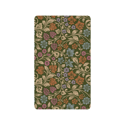 Floral Vintage Print Pattern Rubber Doormat