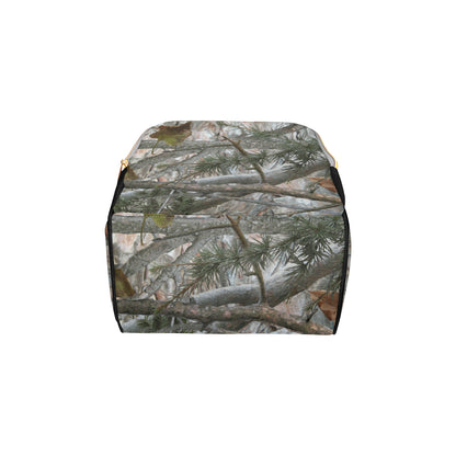 Camo Realistic Tree Forest Pattern Diaper Bag Backpack