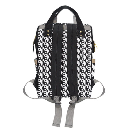 Yin Yang Classic Pattern Design Print Diaper Bag Backpack