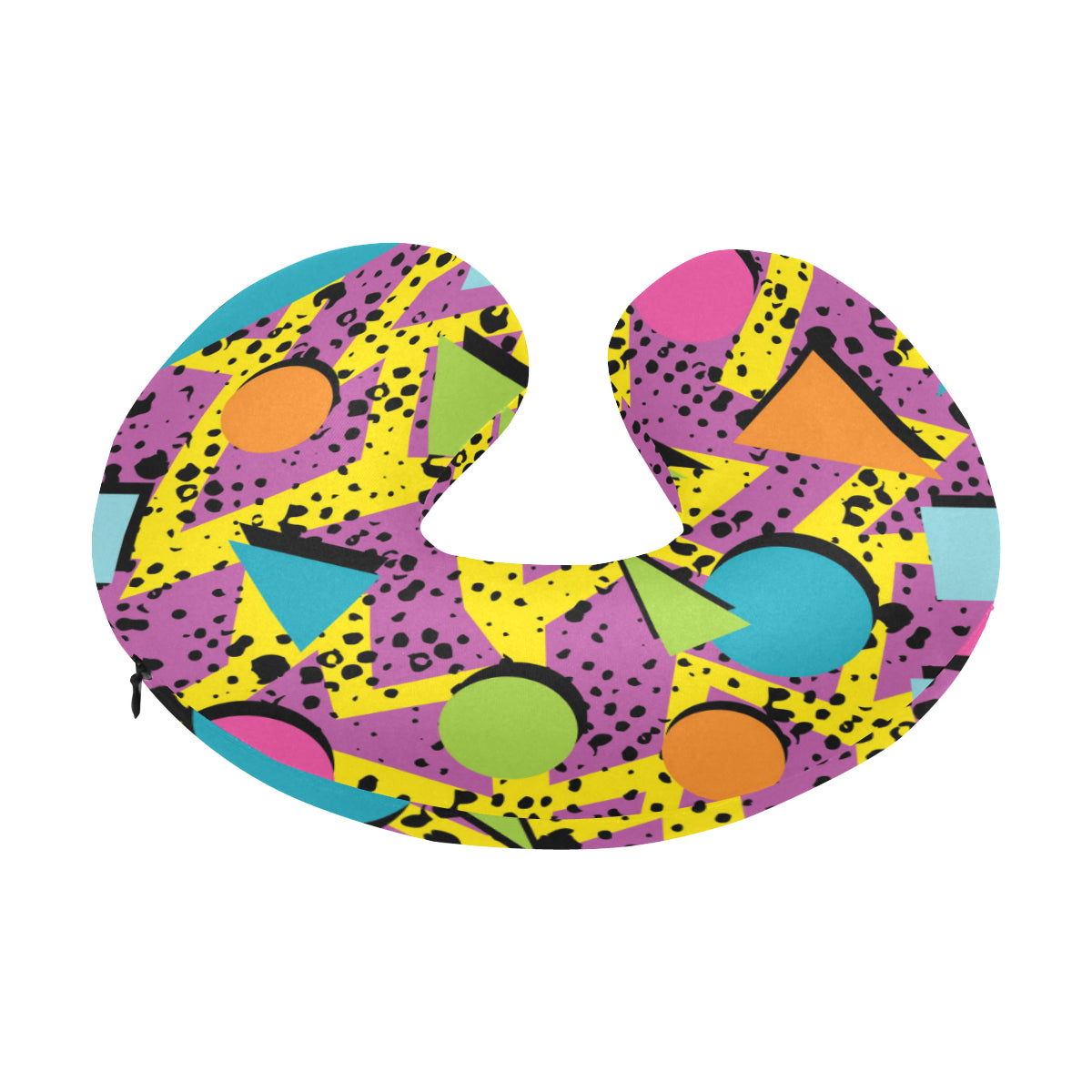 80s Pattern Print Design 1 U-Shaped Travel Neck Pillow