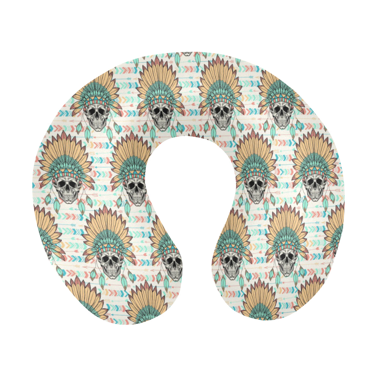 Boho Pattern Print Design 04 U-Shaped Travel Neck Pillow
