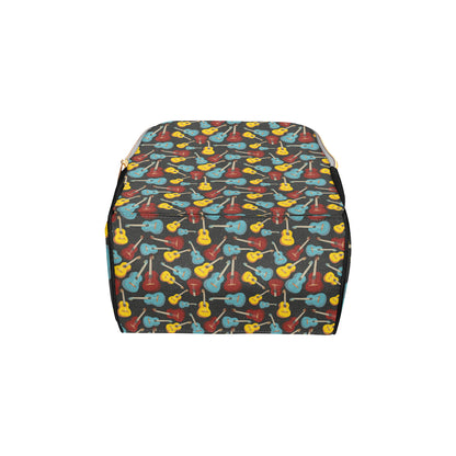 Acoustic Guitar Pattern Print Design 01 Diaper Bag Backpack