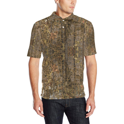 Camouflage Realtree Pattern Print Design 01 Men Polo Shirt