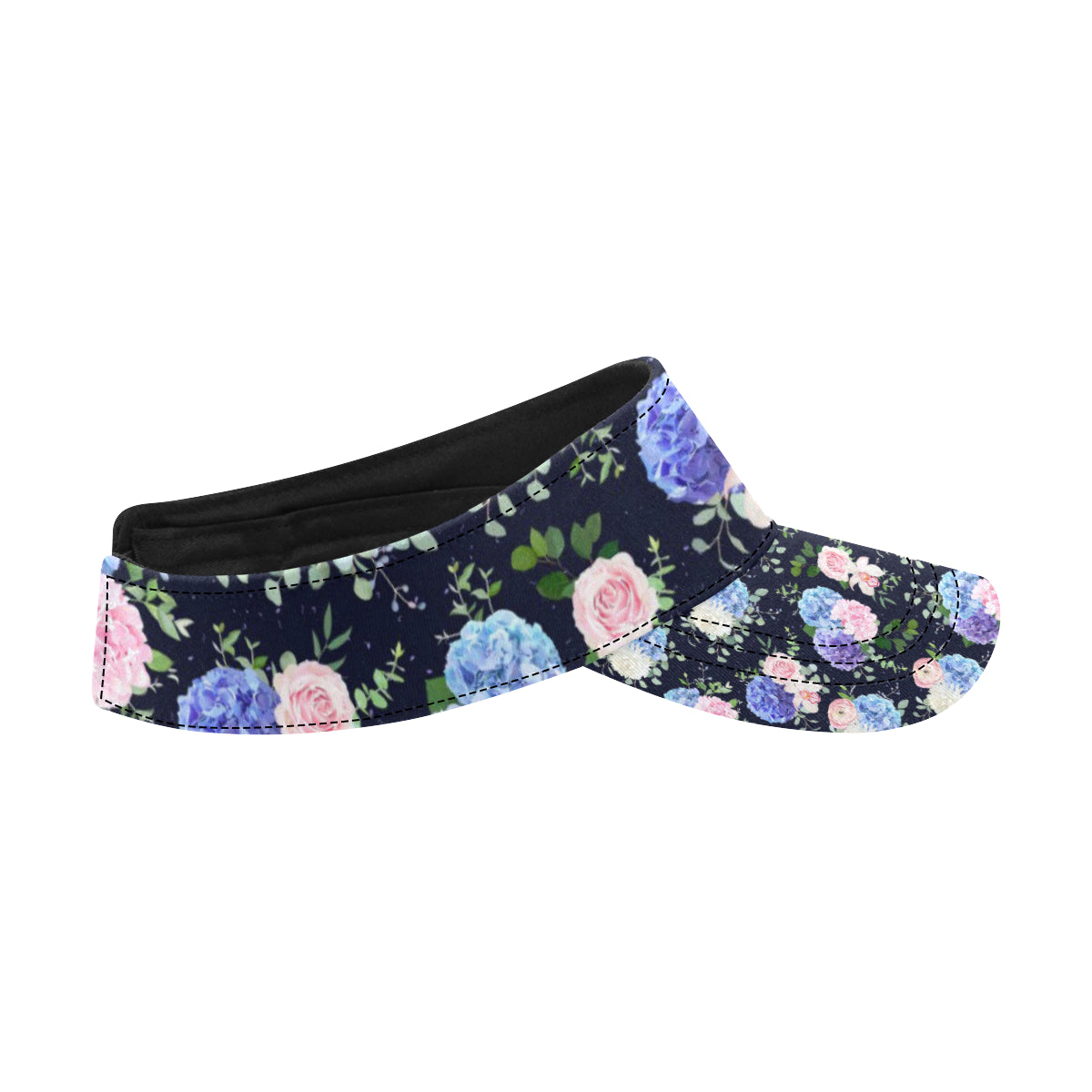 Hydrangea Pattern Print Design HD01 Unisex Sun Visor
