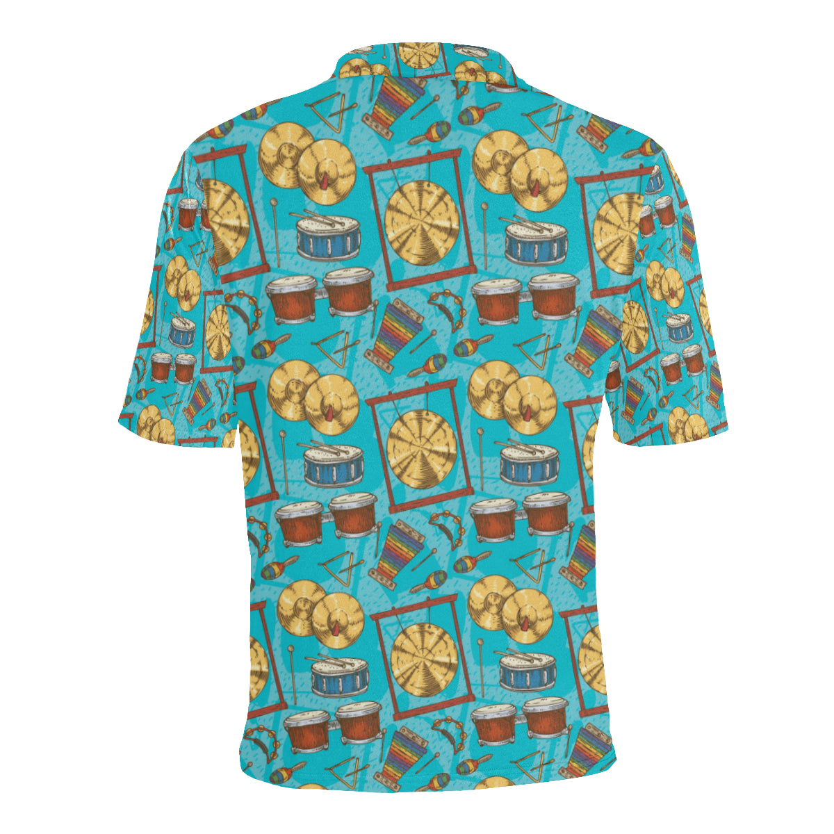 Percussion Pattern Print Design 03 Men Polo Shirt