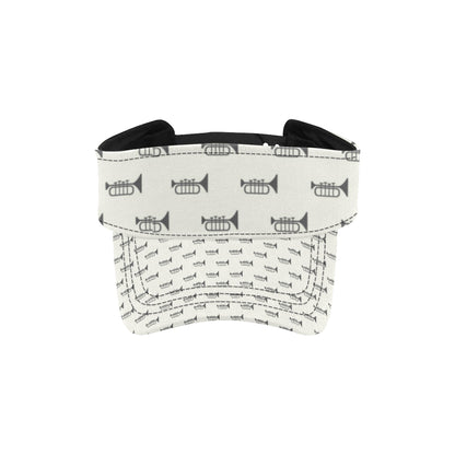 Trumpet Pattern Themed Print Unisex Sun Visor