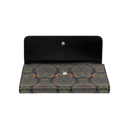 Owl Pattern Print Design A05 Women's Trifold Wallet
