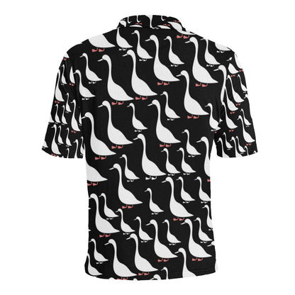 Goose Pattern Print Design 01 Men Polo Shirt