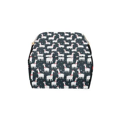 Alpaca Pattern Print Design 04 Diaper Bag Backpack