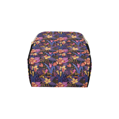 Lily Pattern Print Design LY016 Diaper Bag Backpack