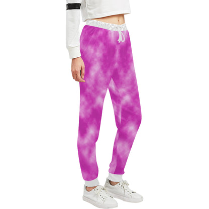Tie Dye Pink Design Print Unisex Sweatpants