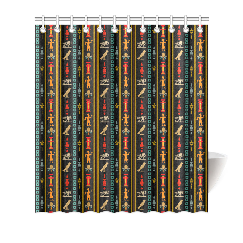 Eye of Horus Egypt Style Pattern Shower Curtain