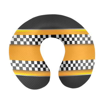 Checkered Pattern Print Design 01 U-Shaped Travel Neck Pillow