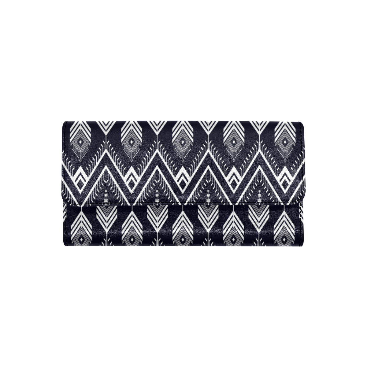 Indians Tribal Aztec Women's Trifold Wallet