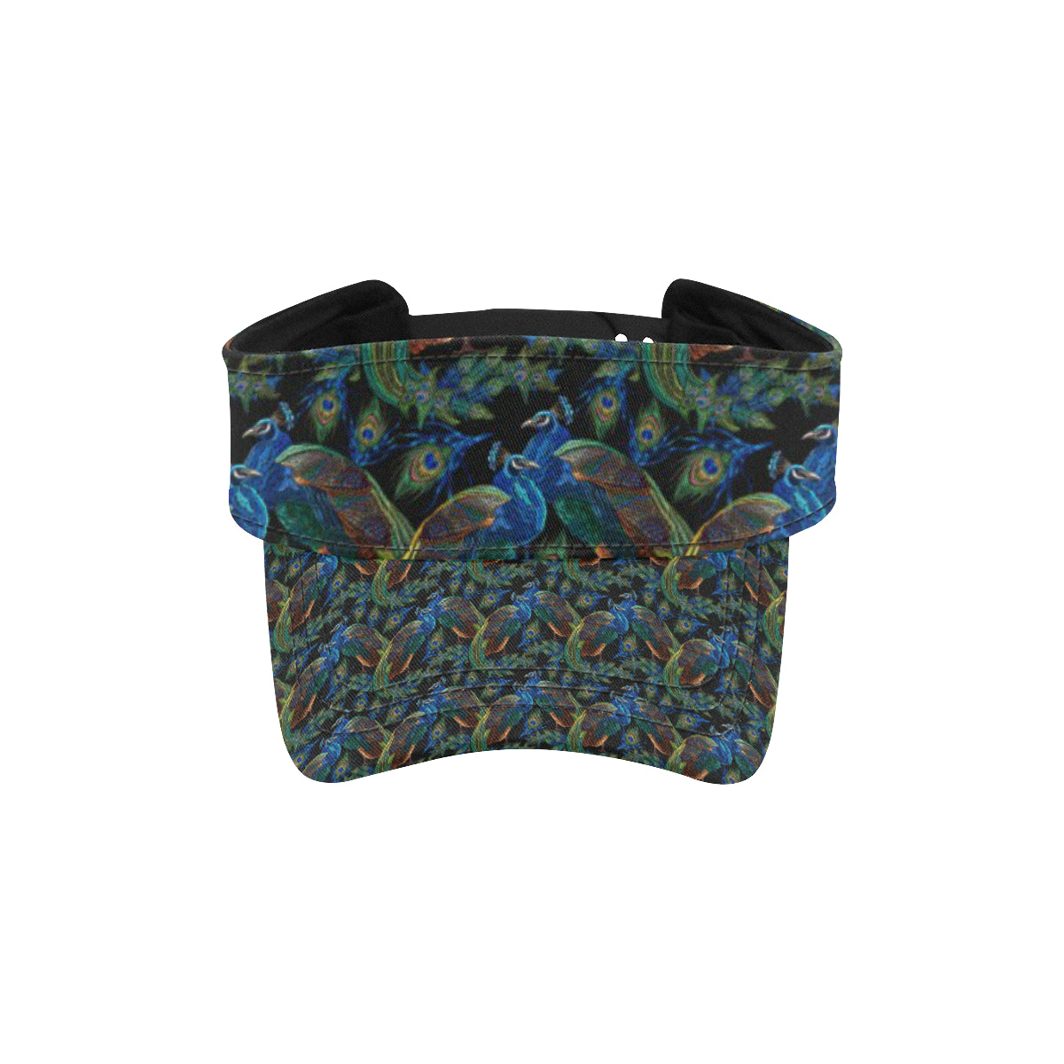 Peacock Themed Design Print Unisex Sun Visor