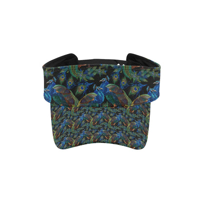 Peacock Themed Design Print Unisex Sun Visor