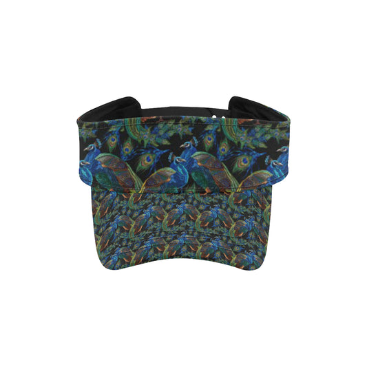 Peacock Themed Design Print Unisex Sun Visor
