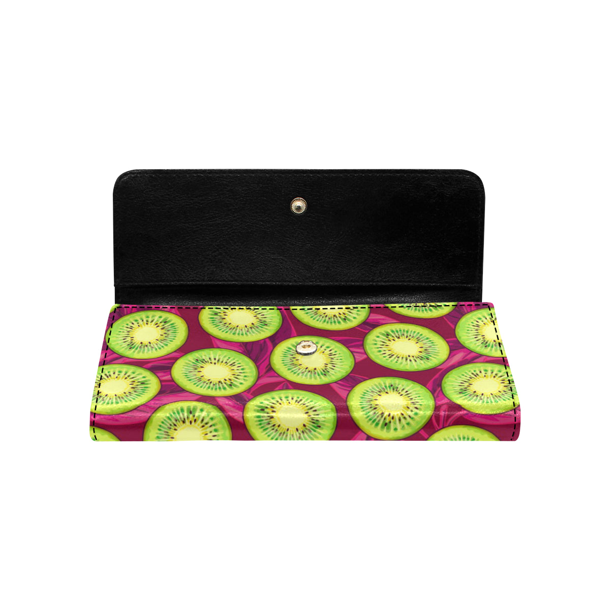 Kiwi Pattern Print Design KW05 Women's Trifold Wallet