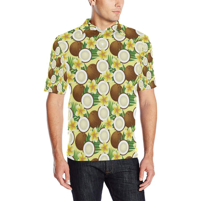 Coconut Pattern Print Design CN02 Men Polo Shirt