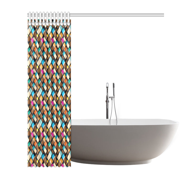 Chocolate Pattern Print Design 02 Shower Curtain