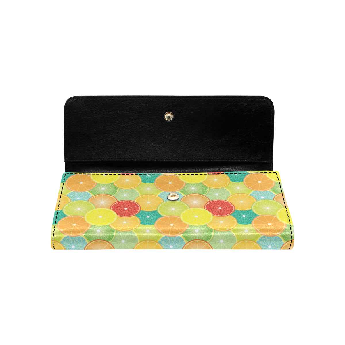 Citrus  Pattern Print Design 01 Women's Trifold Wallet