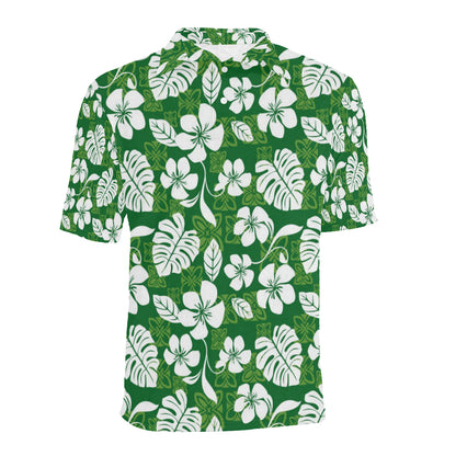 Hawaiian Themed Pattern Print Design H016 Men Polo Shirt