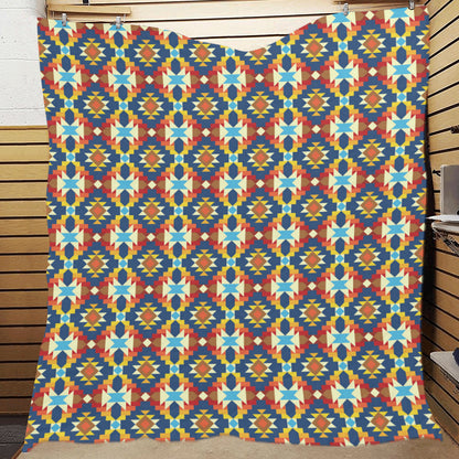 Aztec Pattern Print Design 01 Premium Quilt