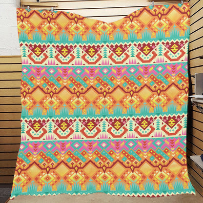 Aztec Pattern Print Design 03 Premium Quilt
