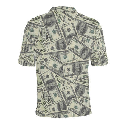 Dollar Pattern Print Design DO02 Men Polo Shirt