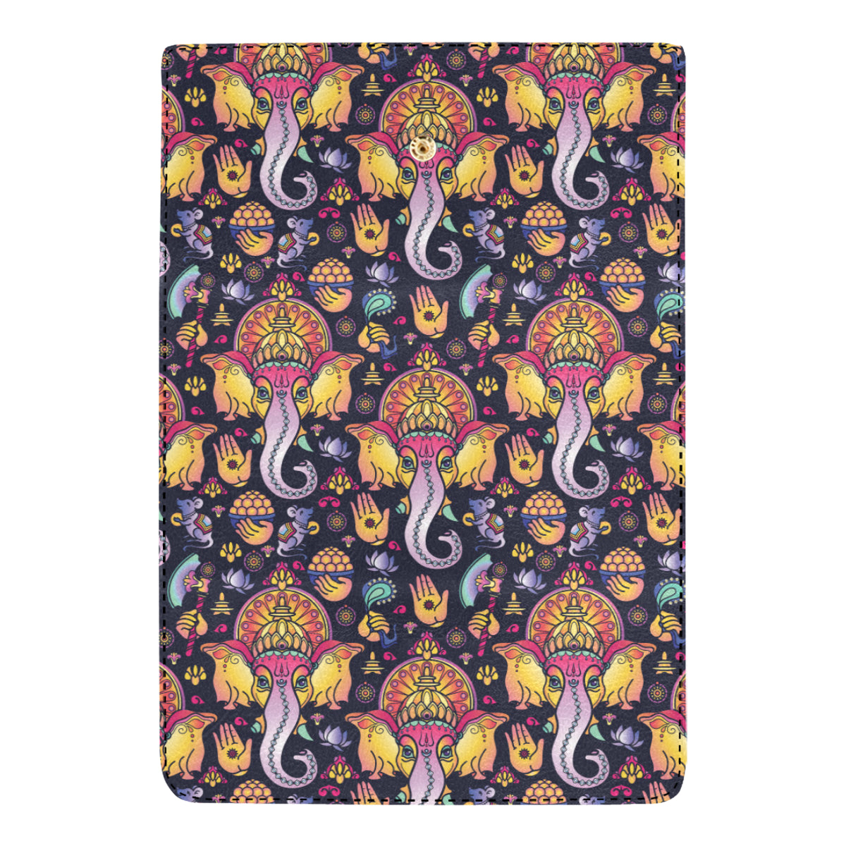 Ganesha Indian Pattern Print Design 03 Women's Trifold Wallet