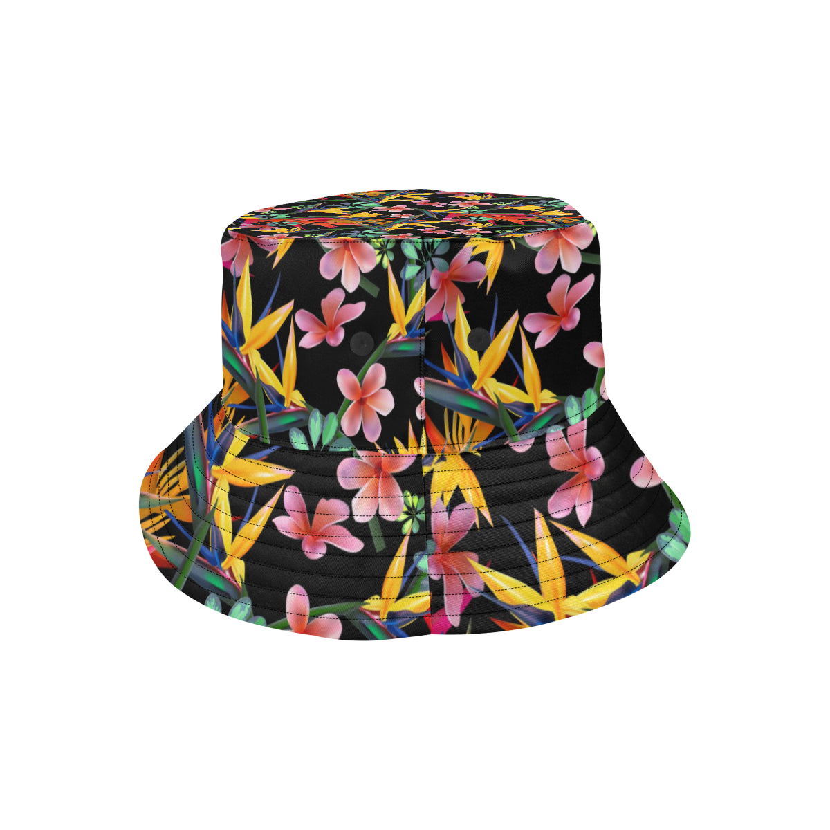 Tropical Flower Pattern Print Design TF015 Unisex Bucket Hat