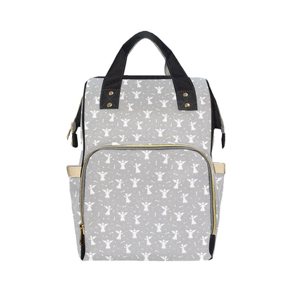 Angel Pattern Print Design 03 Diaper Bag Backpack