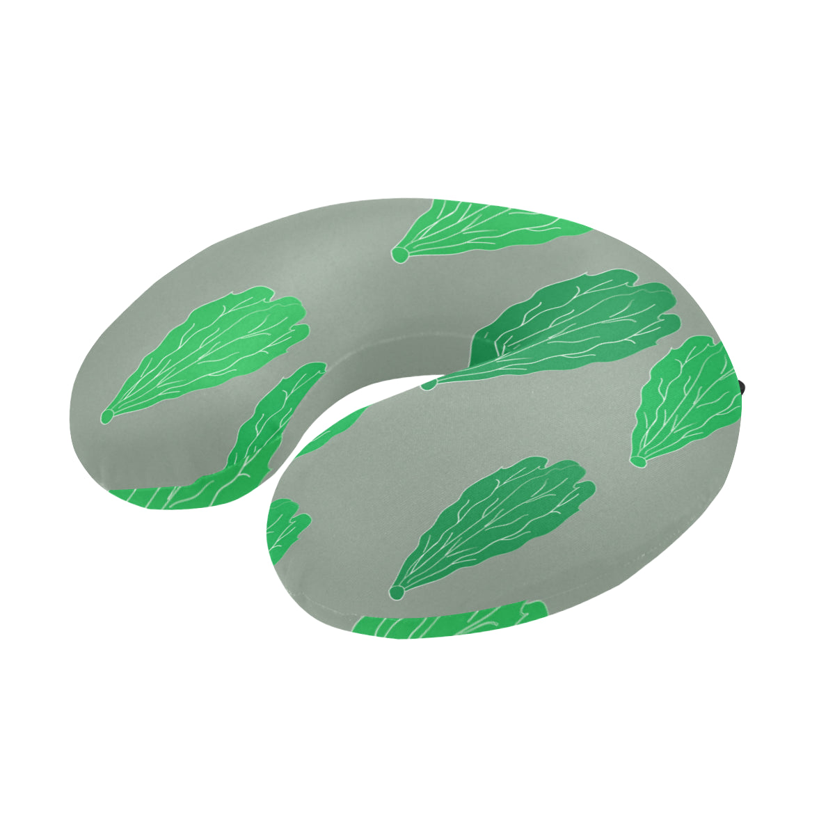 Lettuce Pattern Print Design 02 U-Shaped Travel Neck Pillow